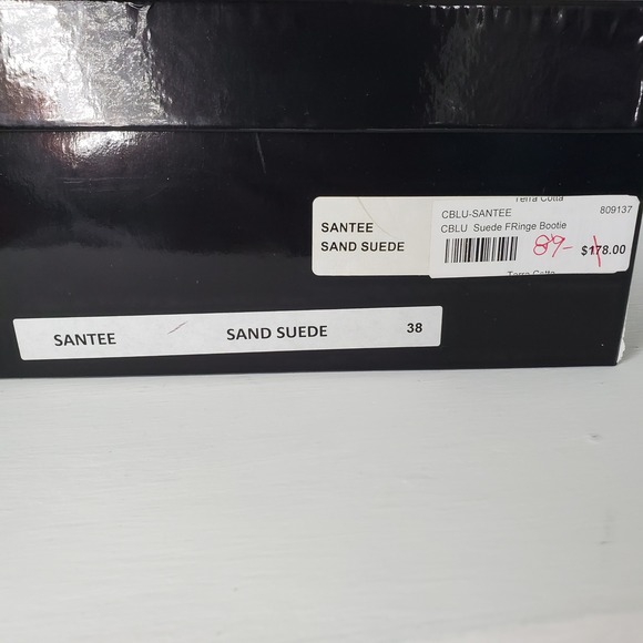 Chocola Made in Italy Suede Leather Fringe Ankle Boots Boho Revival 60s - Picture 9 of 9